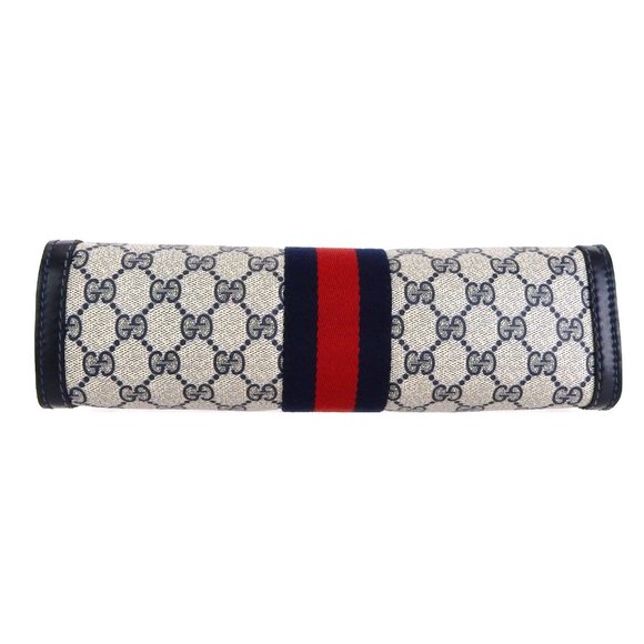 Vintage GUCCI Supreme Web GG Monogram Canvas Leather Travel Toiletry Bag - Picture 4 of 7